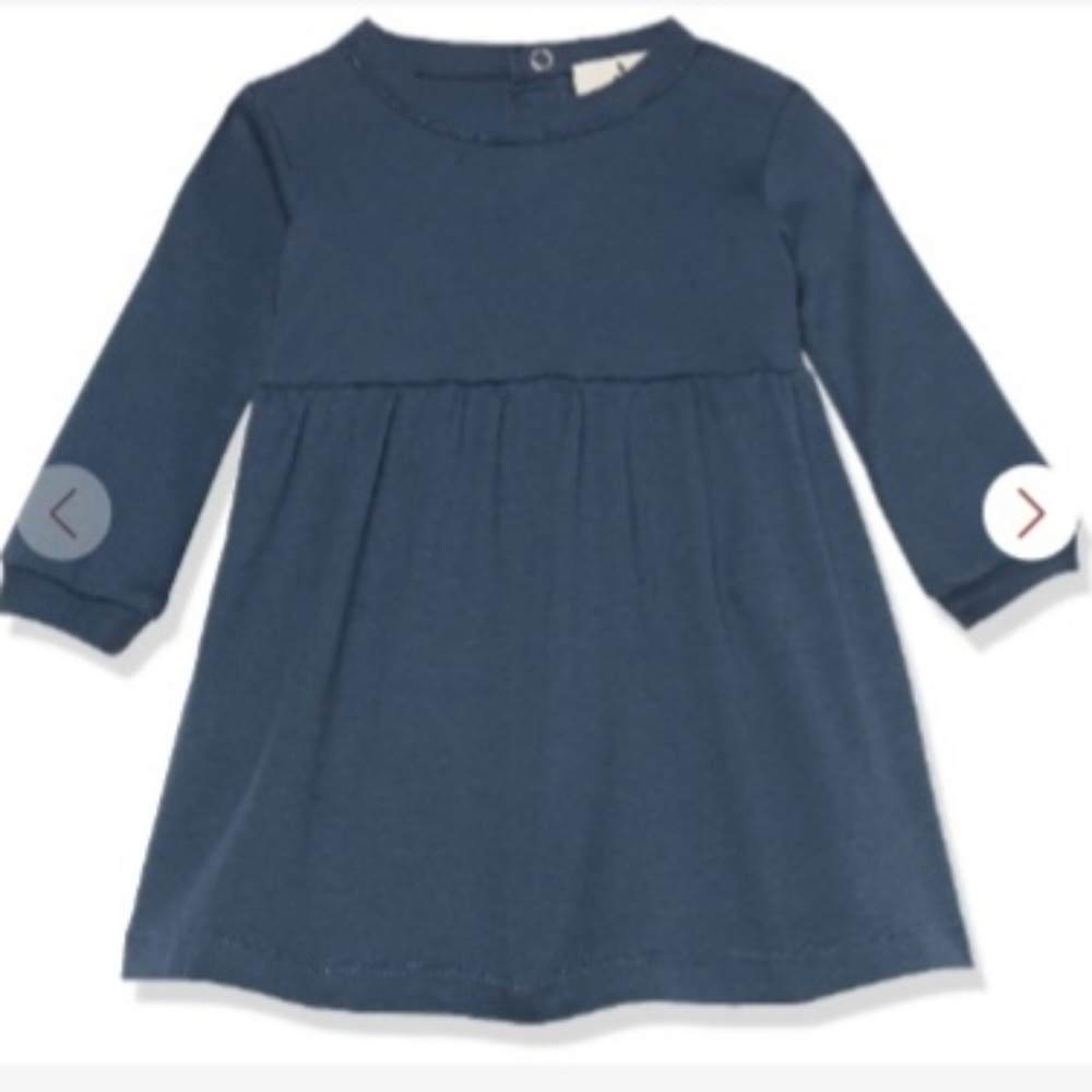 Girl organic blue dress